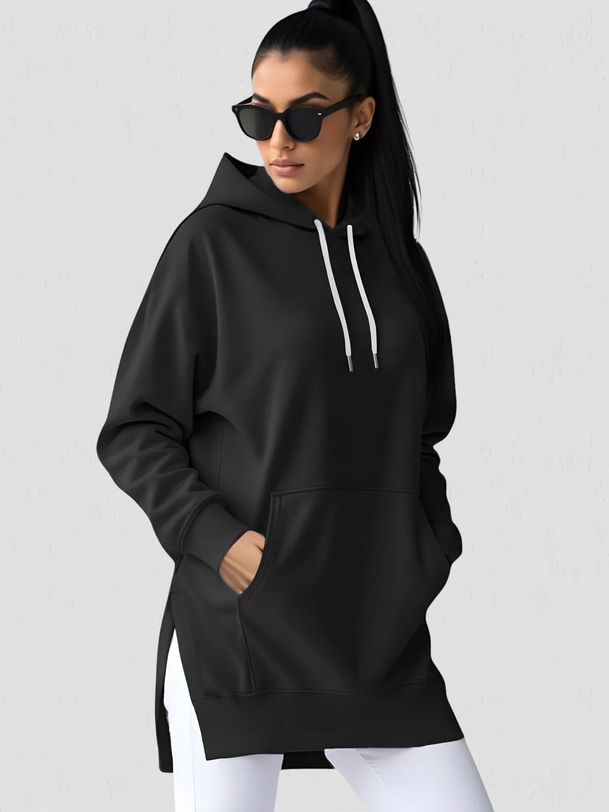 Oversized Hoodie Dress - Image 9